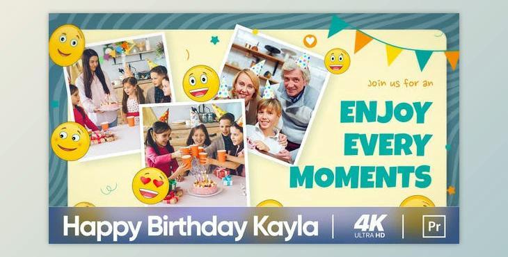Happy Birthday Kayla (MOGRT) (Videohive 36367798)