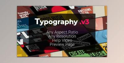 Typography V.3 (Motionarray 856124) - AE Project