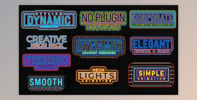 Neon Light Text Pack (Videohive 49636532) - AE Project