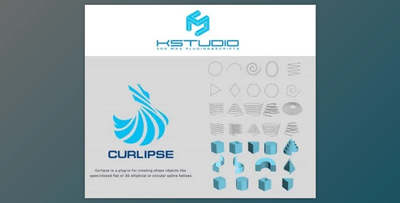 3d-kstudio Curlipse 1.0.33.23 for 3ds Max 2017 – 2024