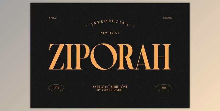 Ziporah Elegant Serif Font