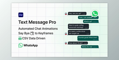 WhatsApp Text Message Pro (Videohive 52315175) - AE Project