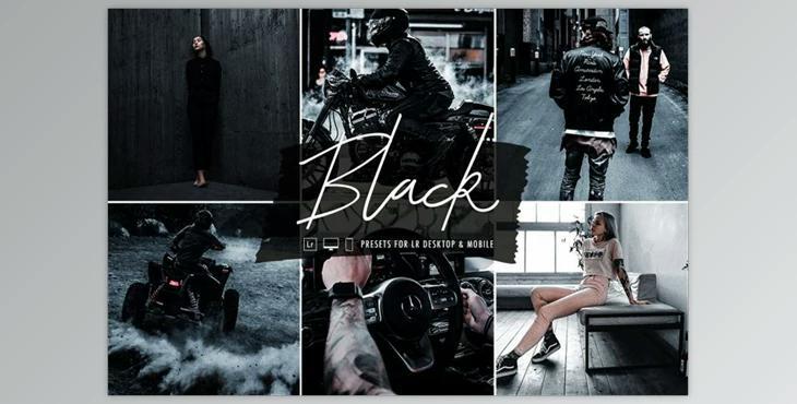 Black Lightroom Preset Collection CreativeMarket-5832681