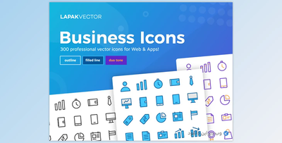 KerjaYuk Business Icons - 300 Web & Apps