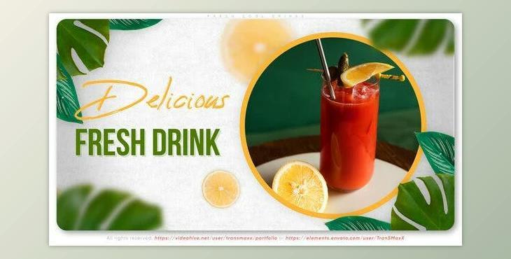 Fresh Cool Drinks (Videohive 38600430) - AE Project