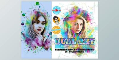 Dual Art Photoshop Action By MRI STUDIO