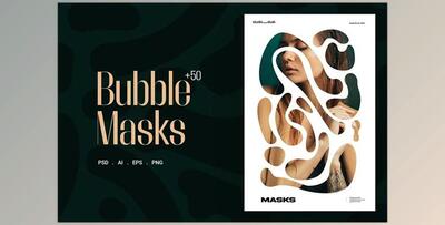 Bubble Masks CreativeMarket - 7257813