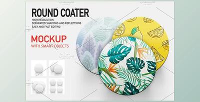 COASTER MOCKUP SET CreativeMarket-4891657
