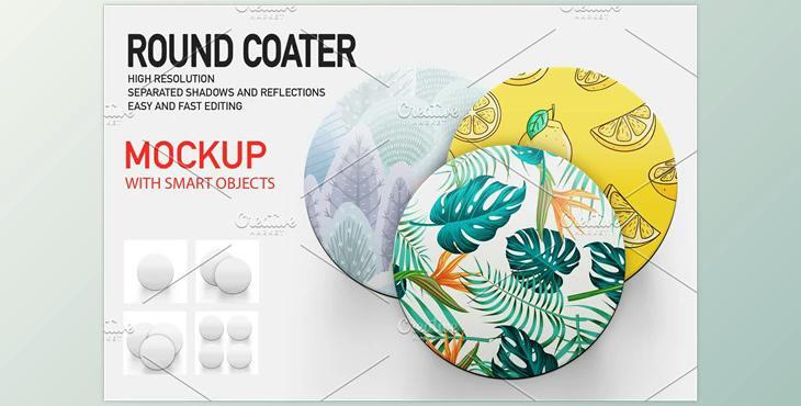 COASTER MOCKUP SET CreativeMarket-4891657