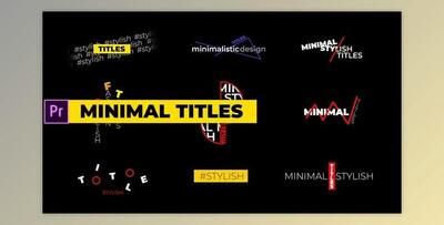 Minimal Titles (Videohive 33619051) - PR Project