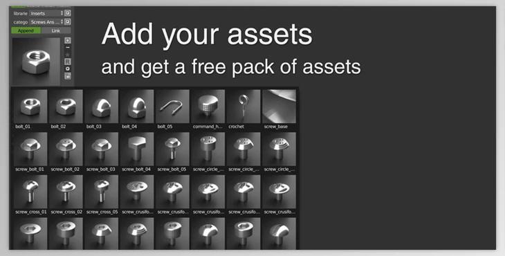 Blender Market Asset Management v2.70