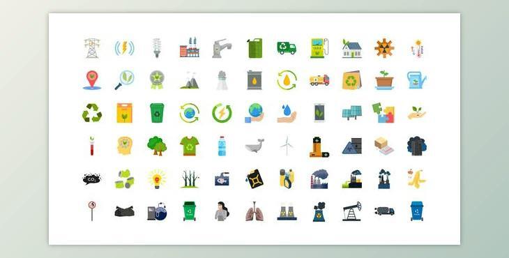 100 Ecology & Pollution Icons (Videohive 32280155) - AE Project