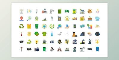100 Ecology & Pollution Icons (Videohive 32280155) - AE Project
