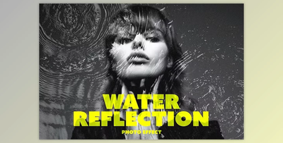 Water Circle Reflection Photo Effect - 92058536