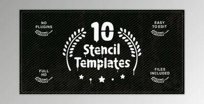 Ten Stencil Templates (Videohive 13103035) - AE Project