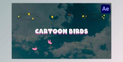 Circling Cartoon Birds for After Effects (Videohive 50863753) - AE Project