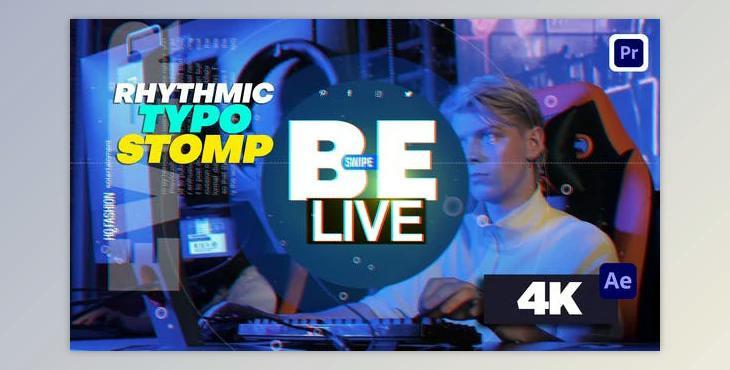 Rhythmic Typo Stomp Intro (Videohive 34419247)