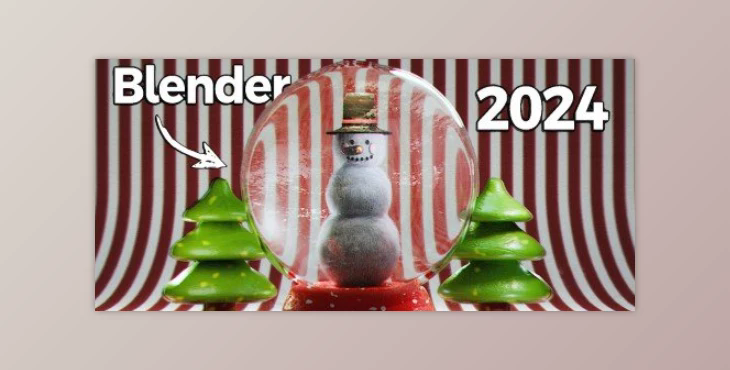 Learn Modeling in Blender 4: Create Realistic Holiday Terrarium