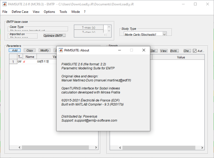 EMTP 4.3.1 + PAMSUITE R2.6
