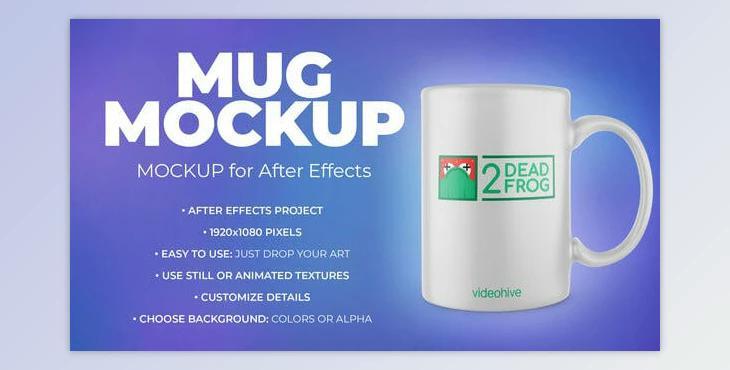 Mug Mockup Template – Animated Mockup PRO (Videohive 39523525) - AE Project