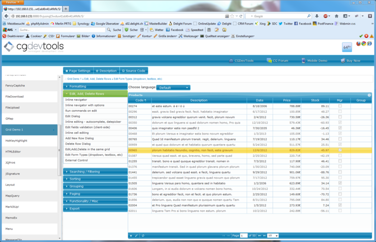 CGDevTools 4.1.0.189 Source / IWCGJquery Suite 4.0.1.50