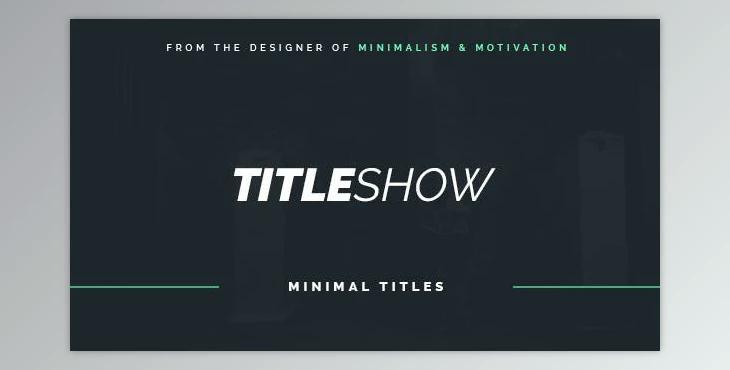 Titleshow (Videohive 14410786) - AE Project