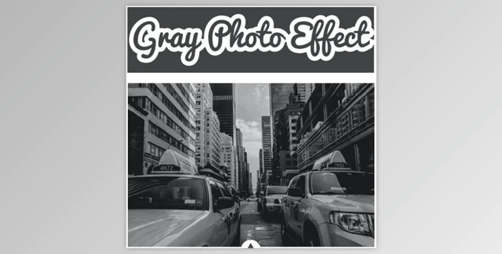 Gray Photo Effect by Strikin