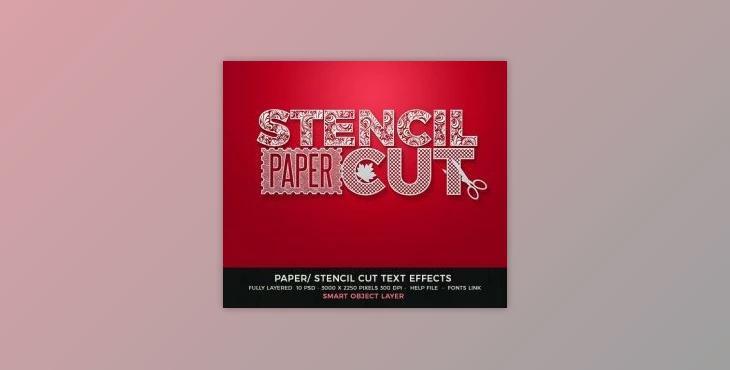 Paper Cut/Stencil Cut Text Effect GraphicRiver–28059651