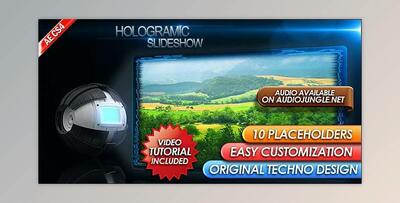 Hologramic SlideShow (Videohive 143442) - AE Project