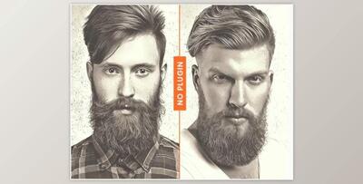 Vintage Pencil Sketch Oil Paint – GraphicRiver 28886418