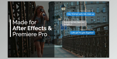 FLATPACKFX TEXT MESSAGE EFFECT - AFTER EFFECTS & PREMIERE PRO TEMPLATE