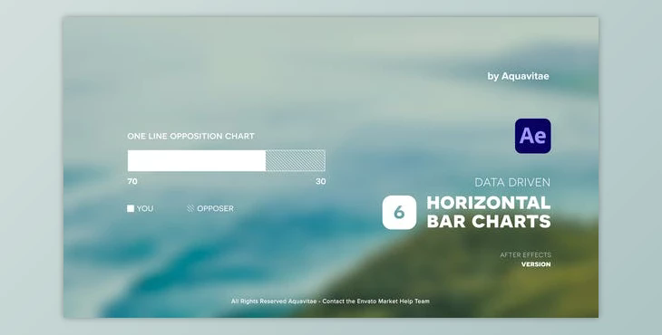Simple Horizontal Bar Charts (Videohive 35658329) - AE Project