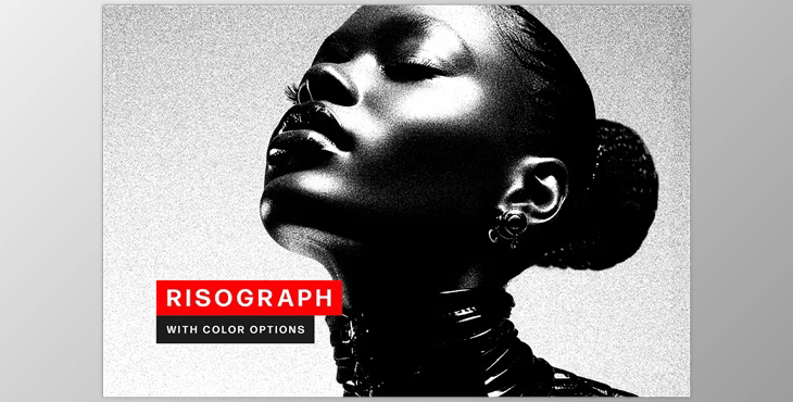 Risograph Duotone Photo Effect - 92508918