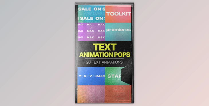 Tropic Colour TEXT ANIMATION POPS