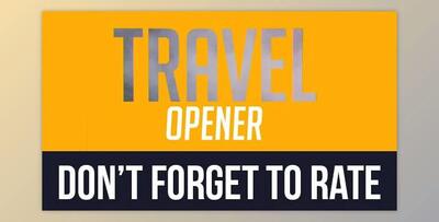 Colorful Travel Opener / Typography Slideshow (Videohive 11443953)