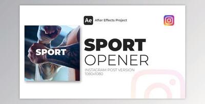 Rhythmic Sport Opener Instagram Post (Videohive 39634188) - AE Project