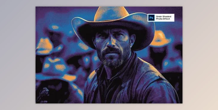 Grain Shaded Photo Effect - 98E8WA5