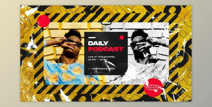 Podcast Opener / Urban Typography Promo / Dynamic Music Talkshow / Youtube Vlog Intro (Videohive 34853585) - AE Project