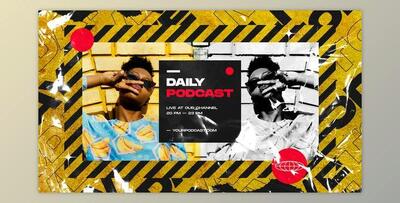 Podcast Opener / Urban Typography Promo / Dynamic Music Talkshow / Youtube Vlog Intro (Videohive 34853585) - AE Project