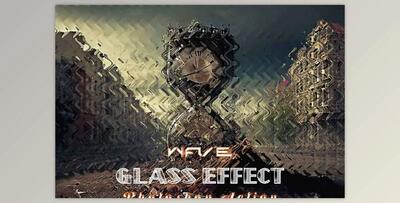 Creativemarket – Wave Glass Effect Photoshop Action