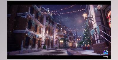 Unreal engine - Stylized Christmas Town v4.27