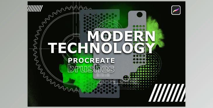 Modern Technology Procreate Brushes