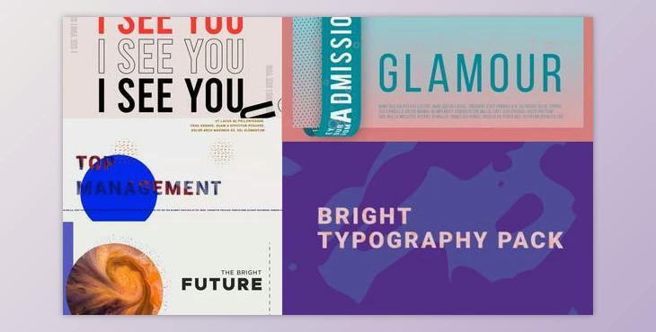 Bright Typography Pack (Videohive 28530303)