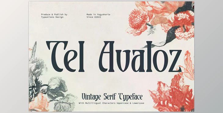 Tel Avaloz Typeface Font