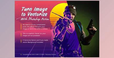 Vector your Image With Photoshop CreativeMarket-5003258 (ATN, PDF, PAT, PSD)