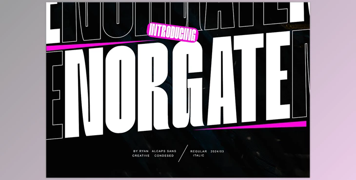 Norgate - Condesed Sans Type