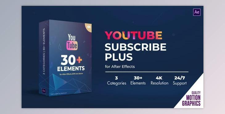 Youtube Subscribe Plus (VideoHive 35411275) - AE Project