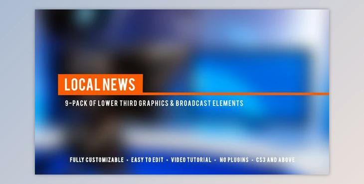 Local News Broadcast Lower Third Package (Videohive 5337838)