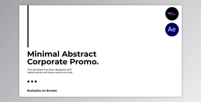 Minimal Abstract Corporate Promo (Videohive 40473279) - AE Project
