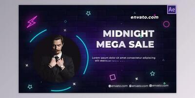Super Cashback Fashion Sale(neon) (Videohive 34927019) - AE Project